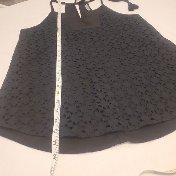 Athleta Sleeveless Lace Lined Razorback Blouse Sz S Tank Top Boho Office Summer - Picture 8 of 10